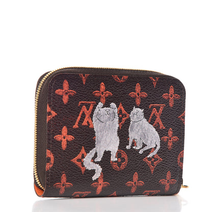 Louis Vuitton Catogram Zippy Coin Purse Marron 3 of 8