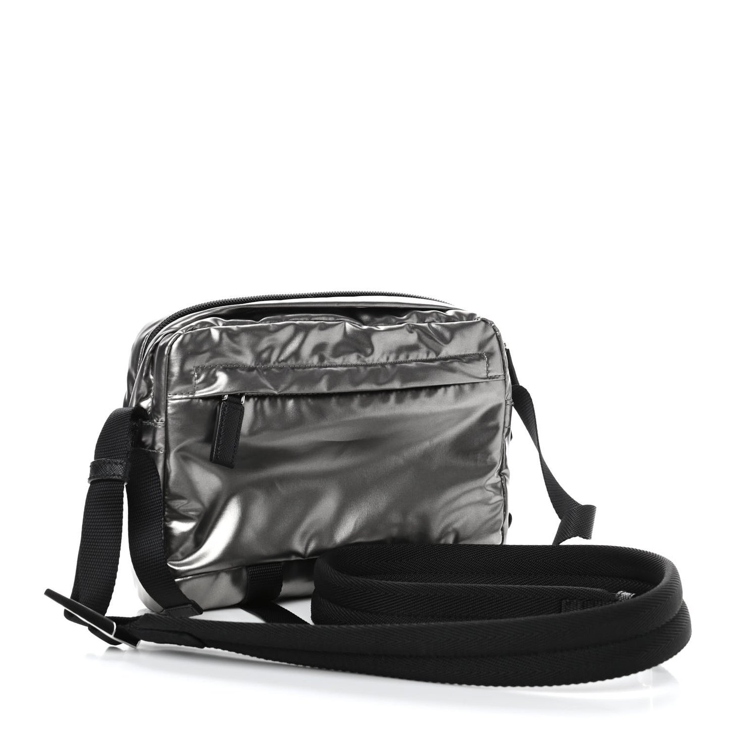Metallic Nylon Crossbody Bag Ferro
