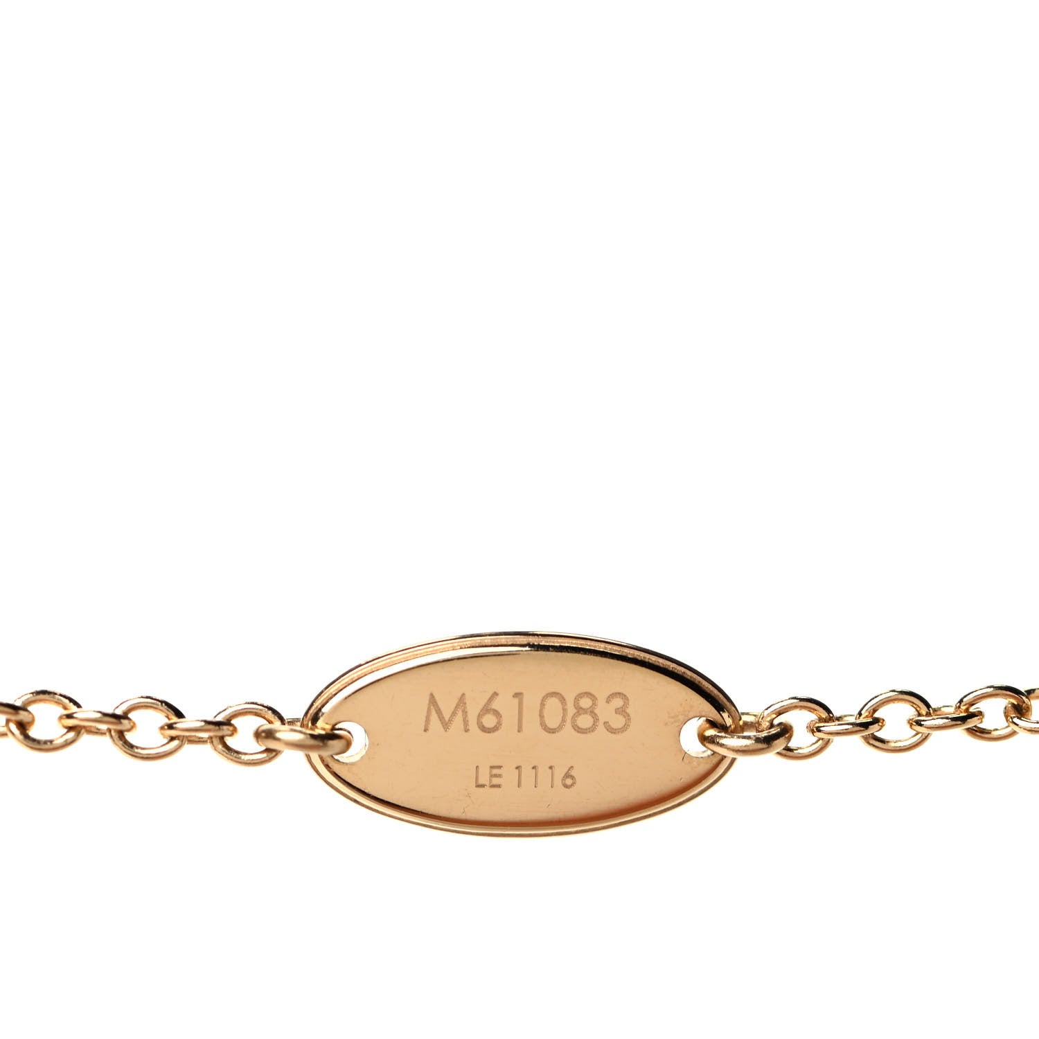 Louis Vuitton Essential V Necklace Gold 5 of 5