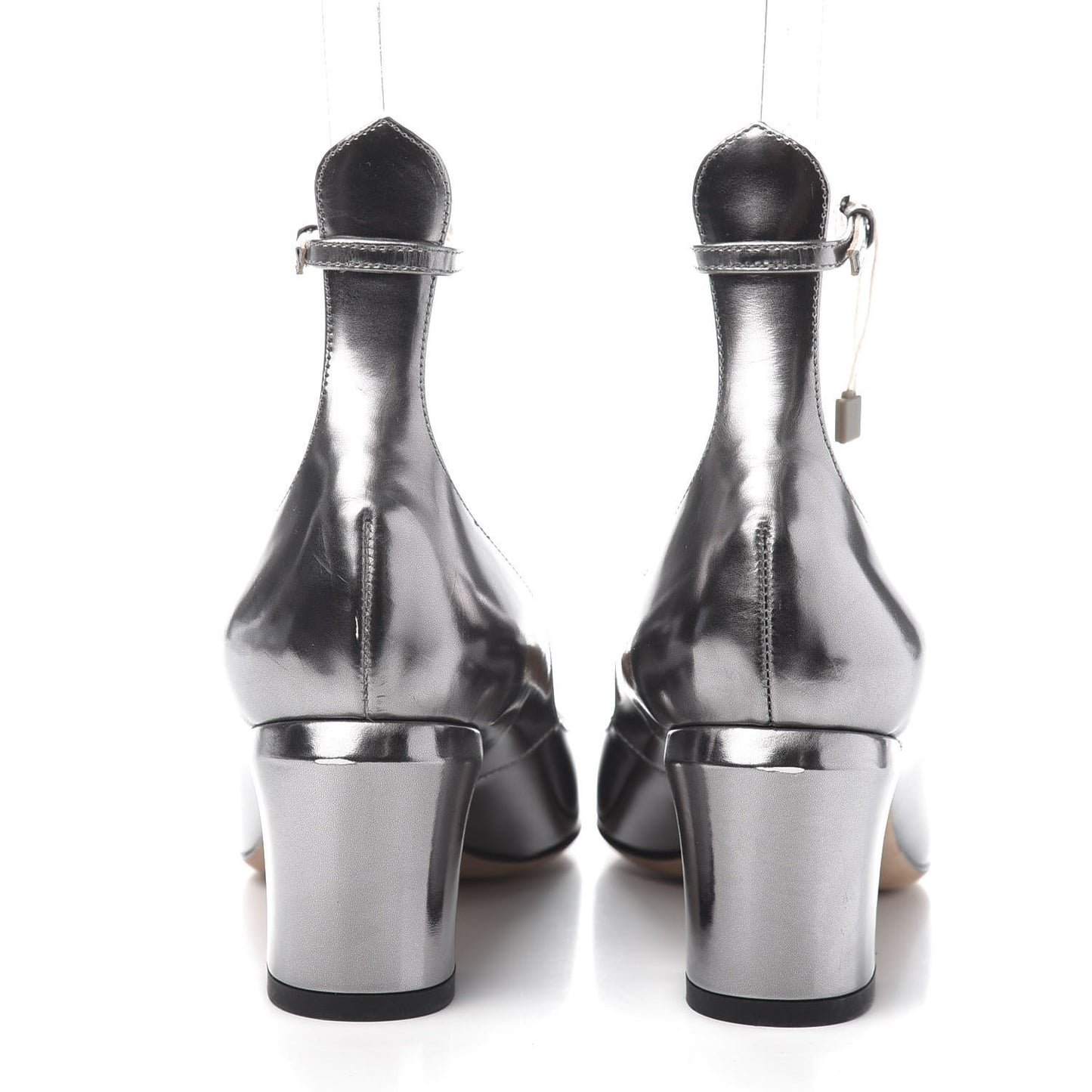 Patent Tan-Go Mary Jane 60mm Pumps 38 Silver