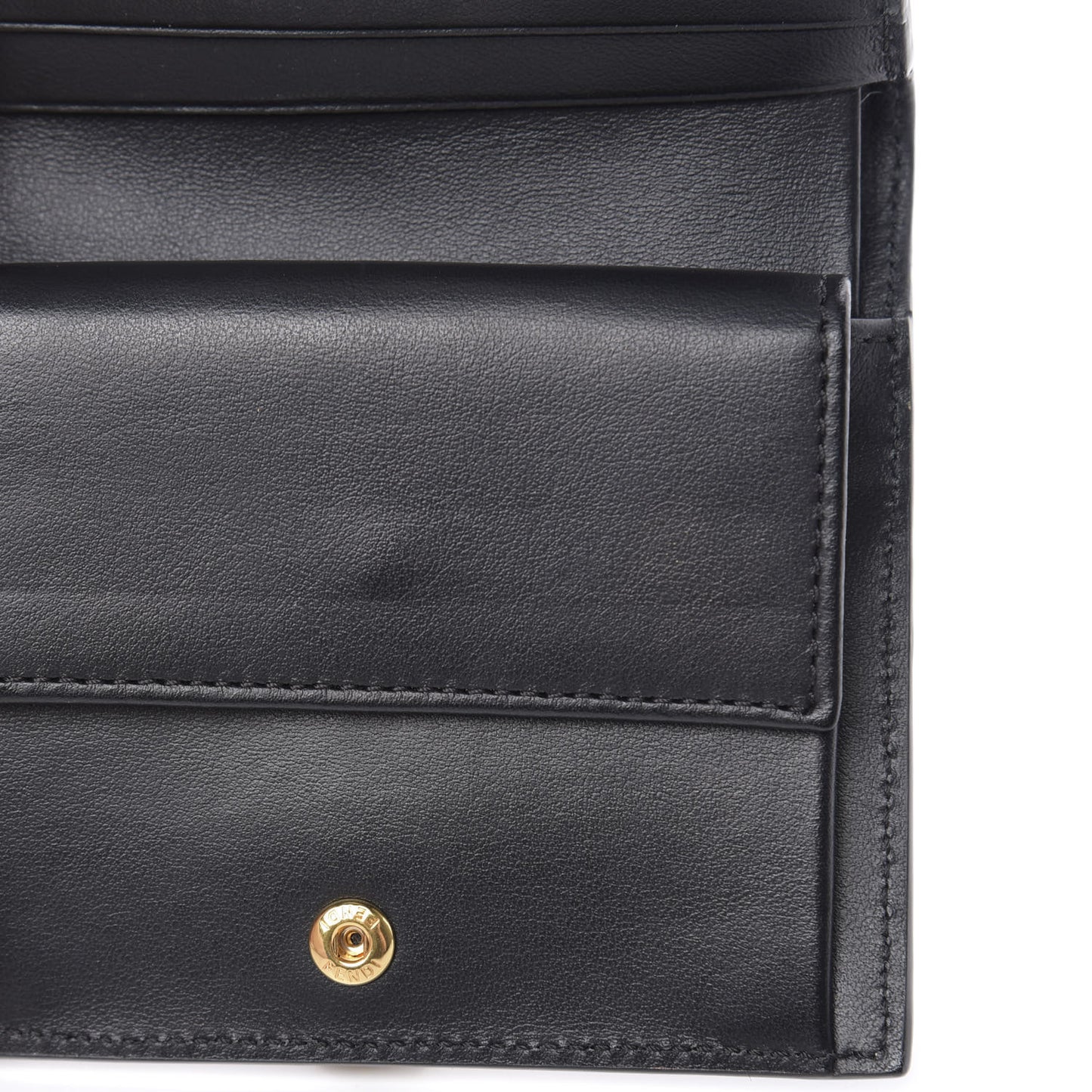 Vitello Liberty Century Lucido By The Way Compact Bi-Fold Wallet Black