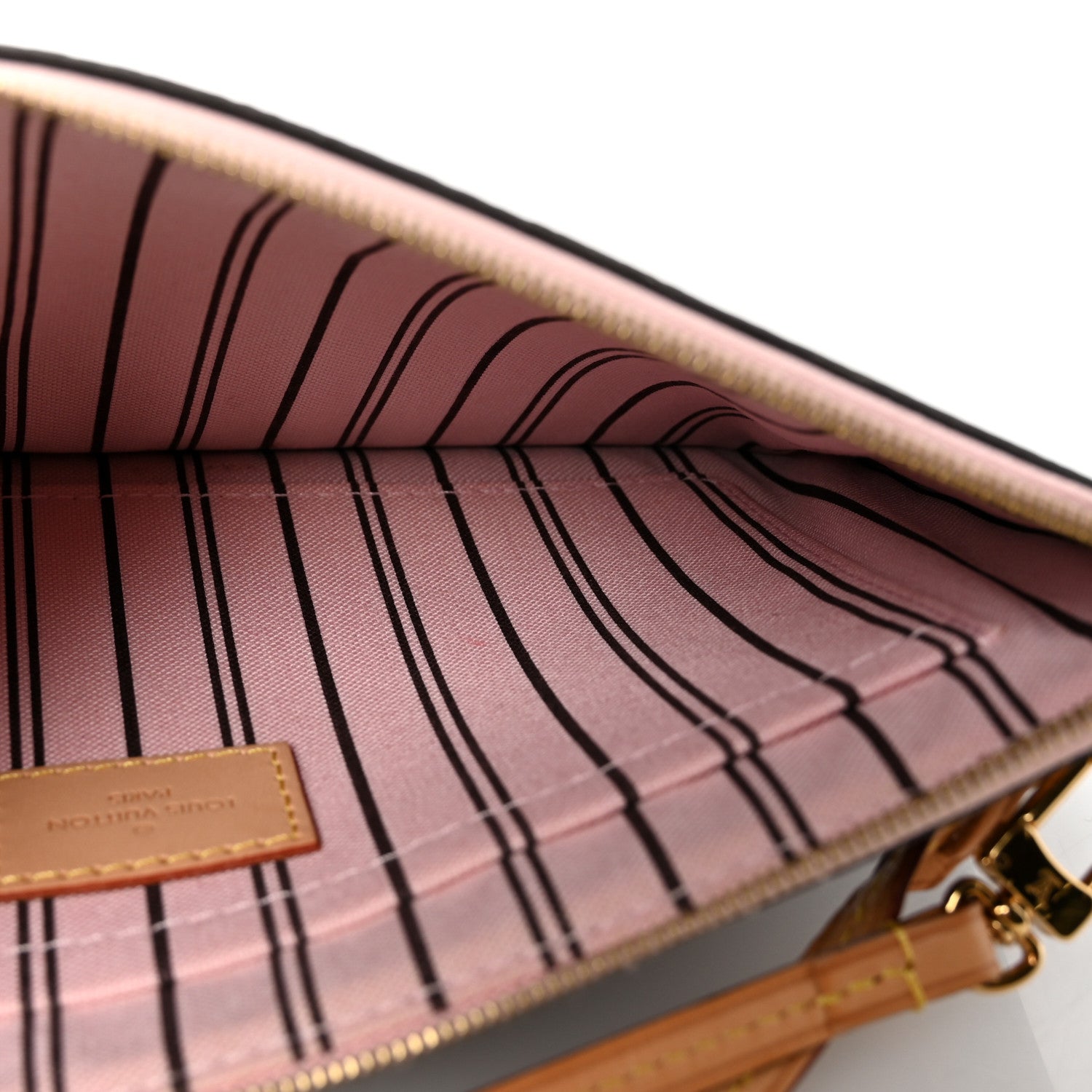 Louis Vuitton Monogram Neverfull MM GM Pochette Rose Ballerine 5 of 6
