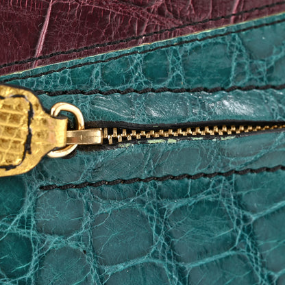 Valentino Garavani Patchwork Crocodile Dome Handbag Multicolor 12 of 15