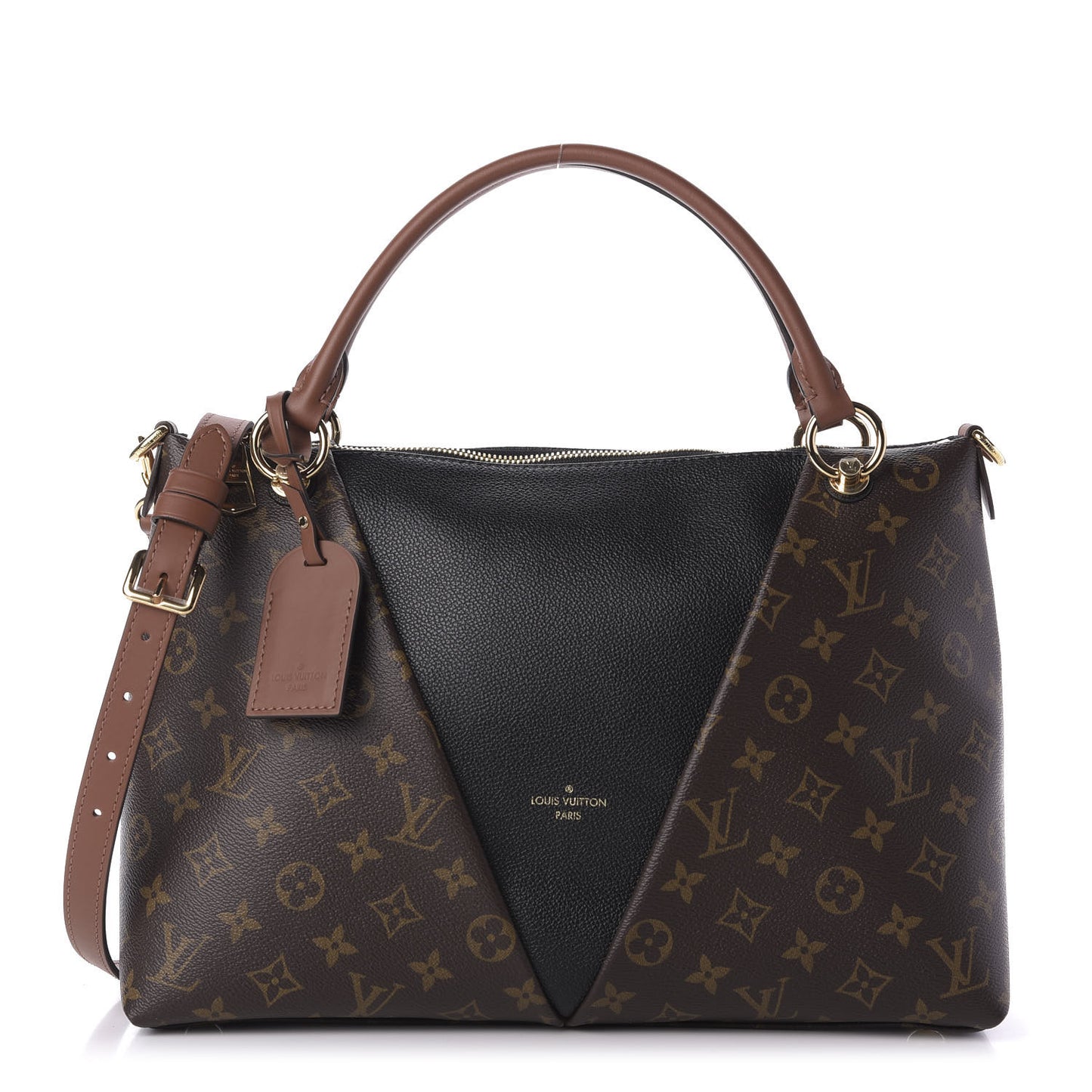 Monogram V Tote MM Black