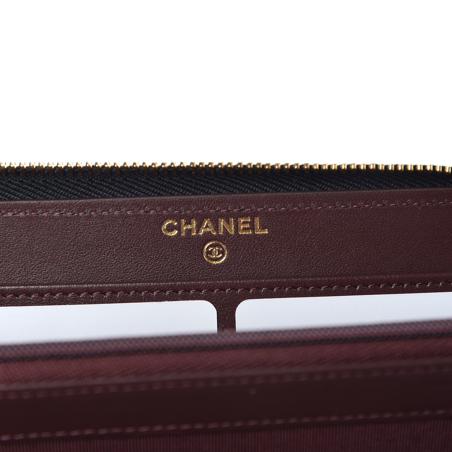 Chanel Caviar Quilted Large Gusset Zip Around Wallet Black 6 of 8