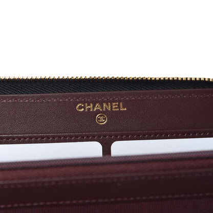 Chanel Caviar Quilted Large Gusset Zip Around Wallet Black 6 of 8