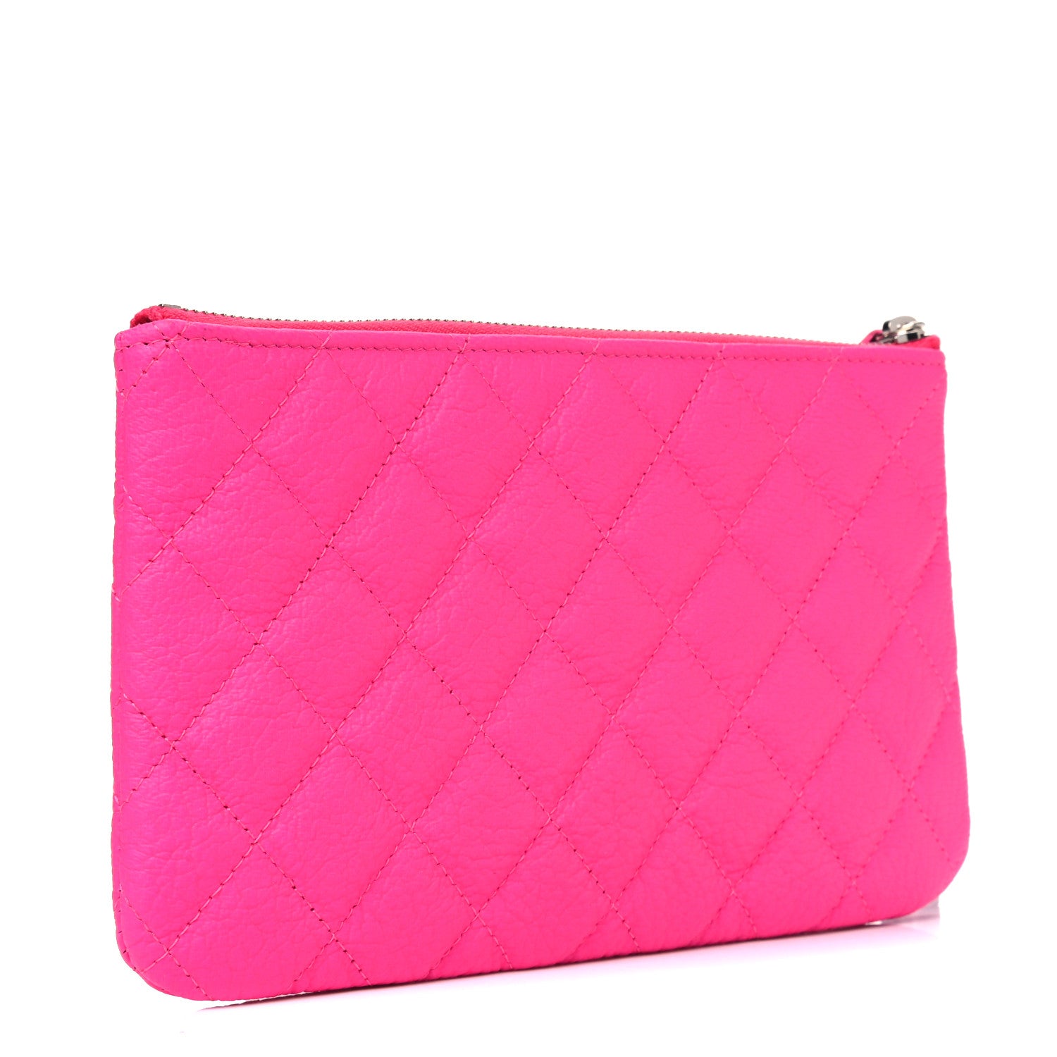 Chanel Goatskin Quilted Medium Reissue Cosmetic Case Pink 2 of 6