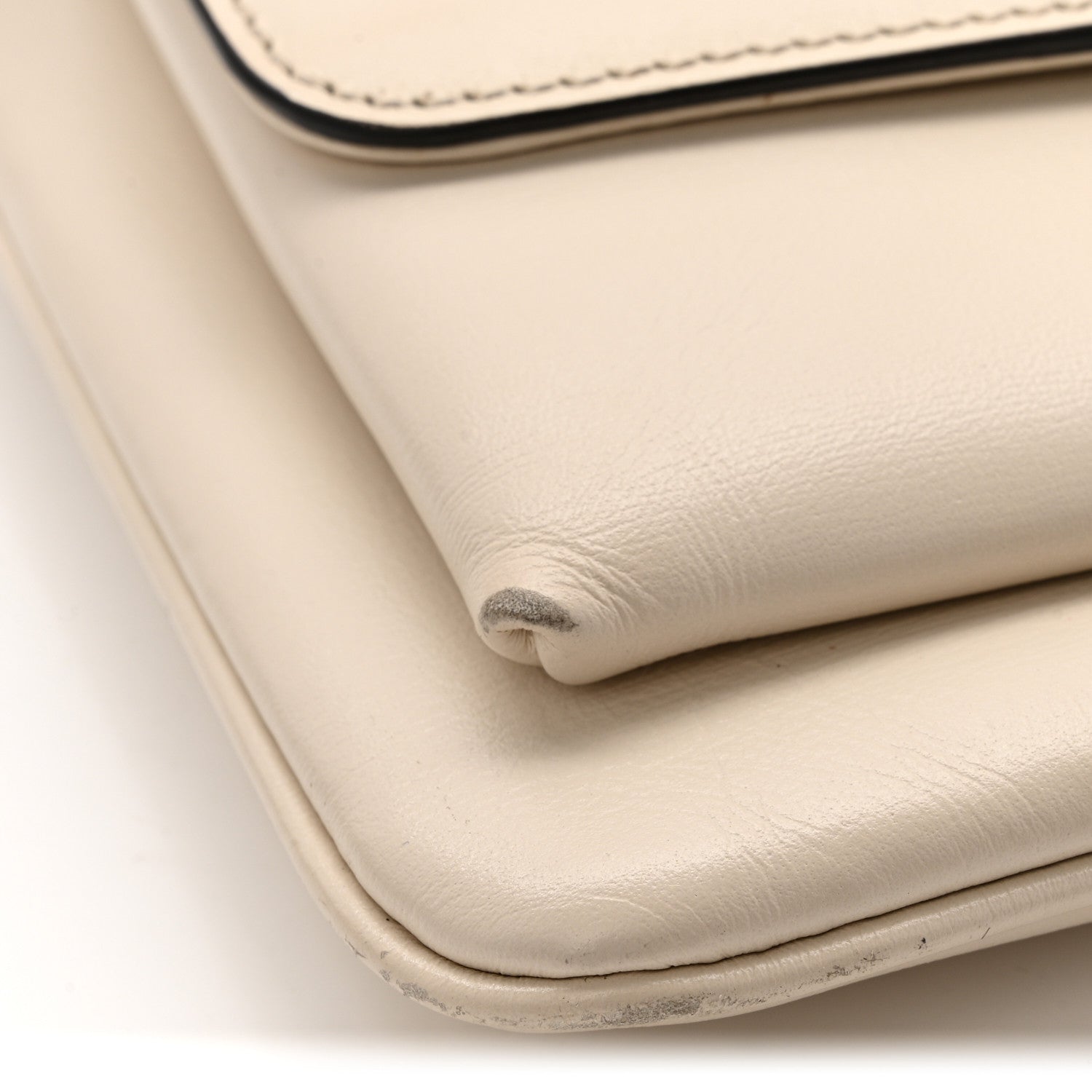 Gucci Calfskin Small Arli Flap Shoulder Bag Mystic White 12 of 14