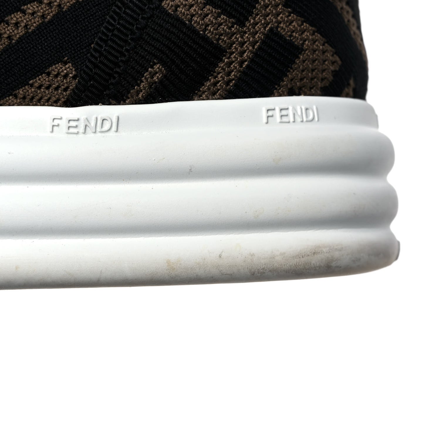 Fabric FF Micro-Perforated Rise Low Top Sneakers 36.5 Tobacco Black