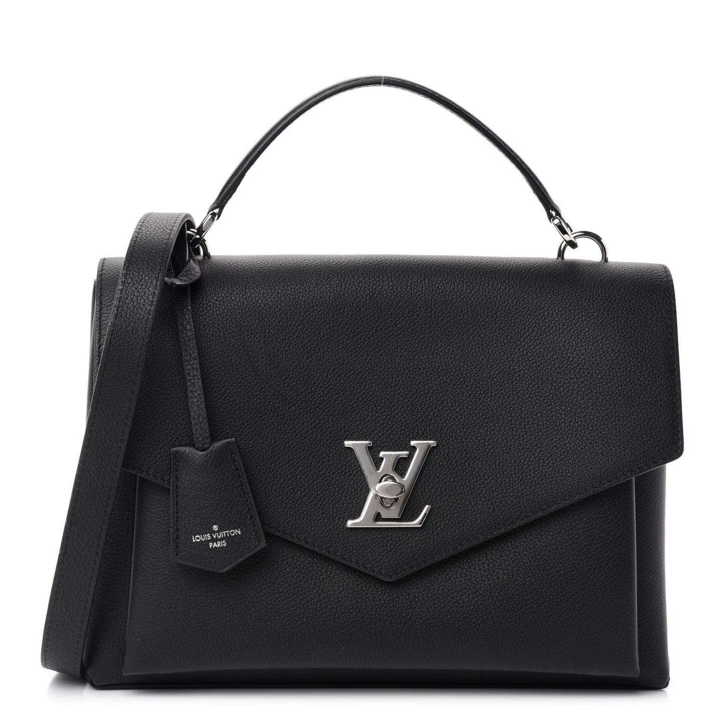Soft Calfskin My Lockme Top Handle Black