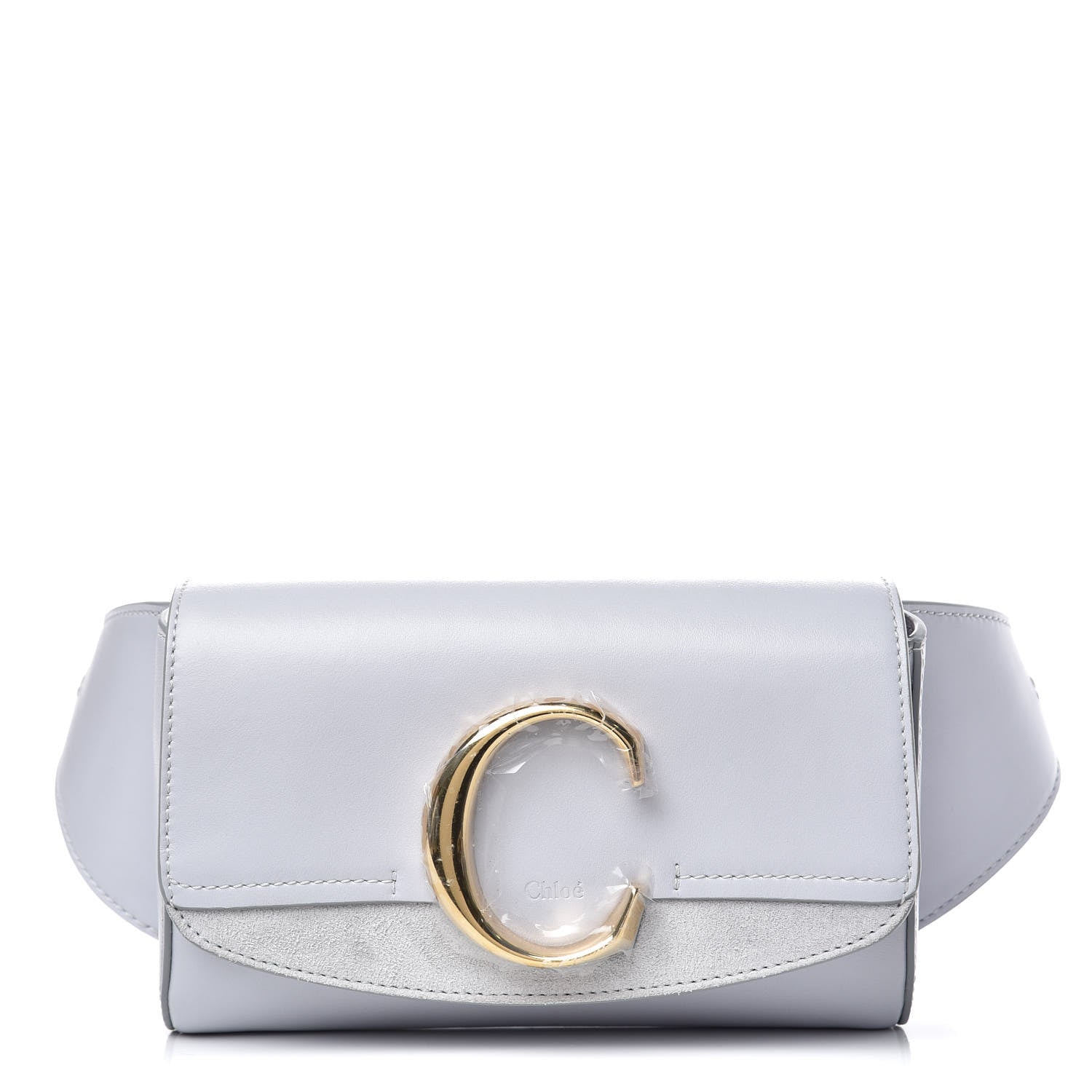 Chloe Calfskin Suede C Belt Bag Light Cloud 1 of 8