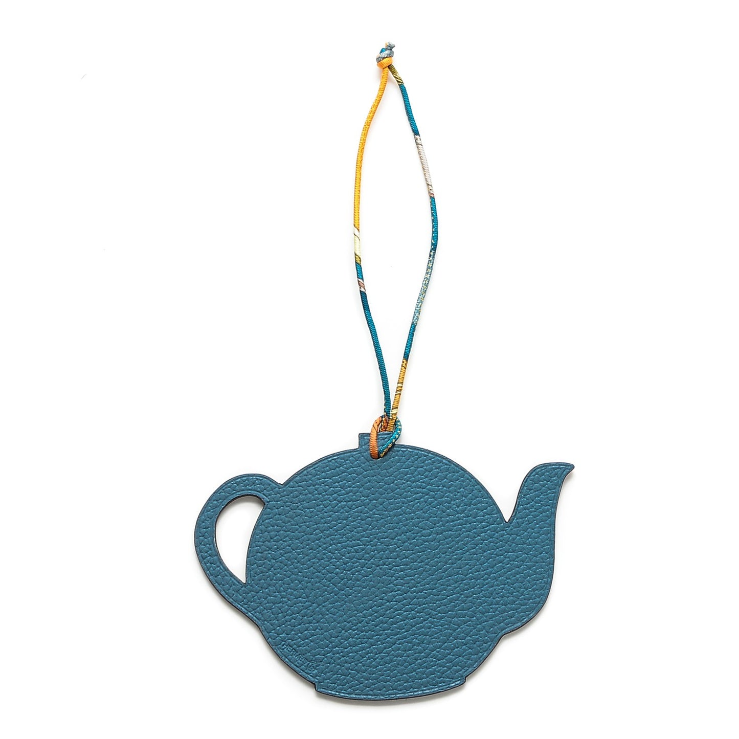 Togo Epsom Petit H Teapot Bag Charm GM Cobalt Anemone
