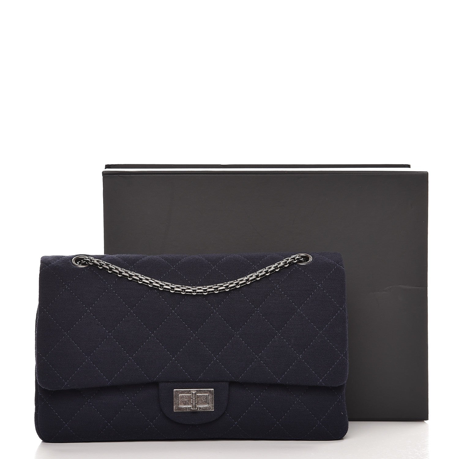 Chanel Jersey Quilted 2.55 Reissue 227 Flap Navy 8 of 8