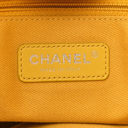 Chanel Woven Straw Raffia Large Deauville Tote Yellow 6 of 12