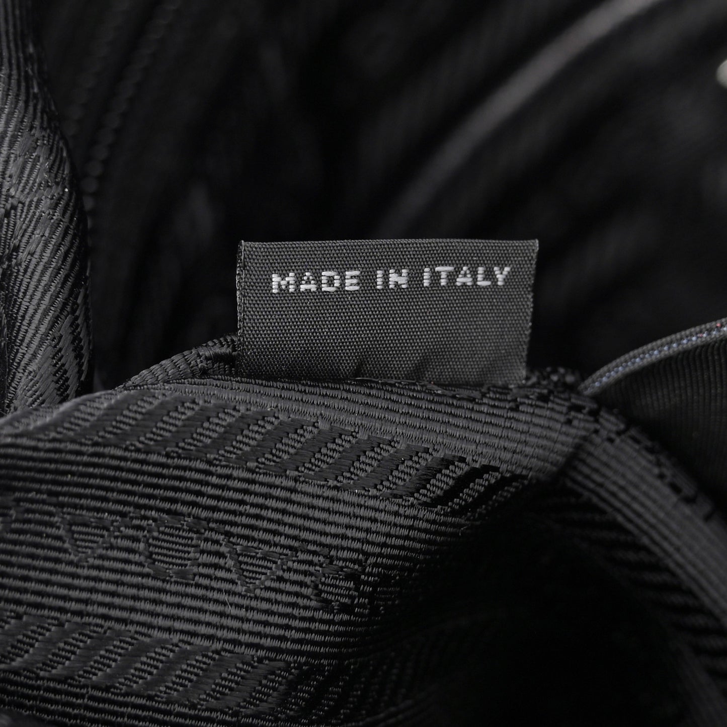 Re-Nylon Vela Saffiano Pocket Double Zip Messenger Bag Black