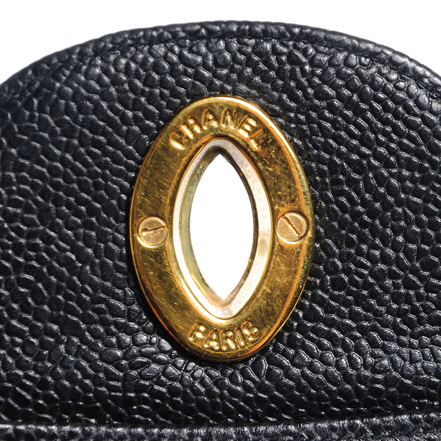 Caviar Vertical Quilt Jumbo Flap Black