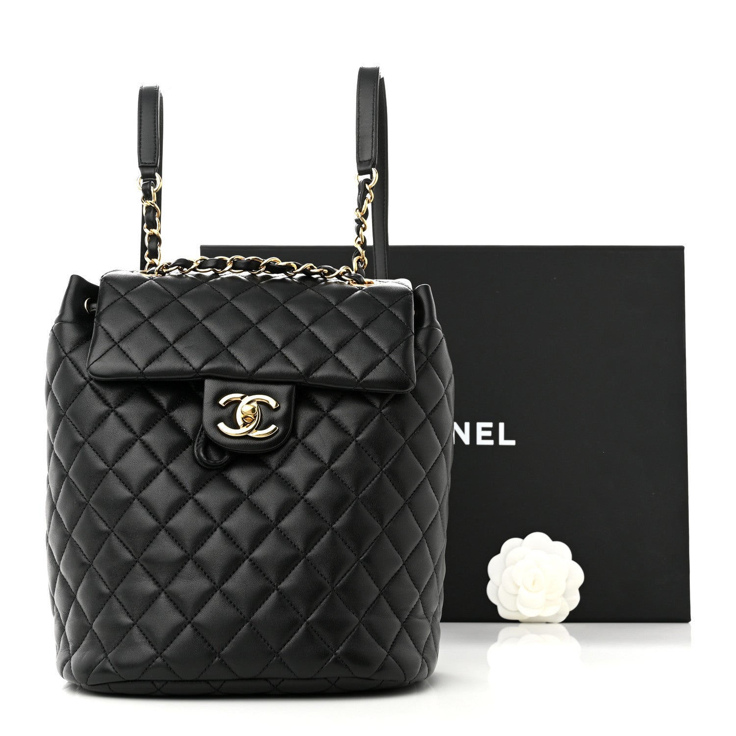 Chanel Lambskin Quilted Small Urban Spirit Backpack Black 11 of 11
