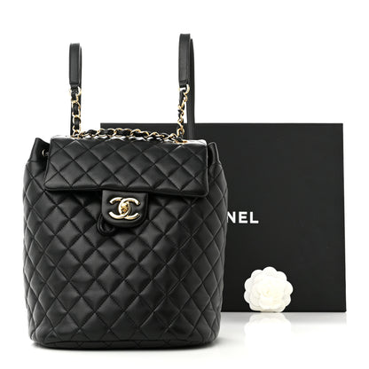 Chanel Lambskin Quilted Small Urban Spirit Backpack Black 11 of 11