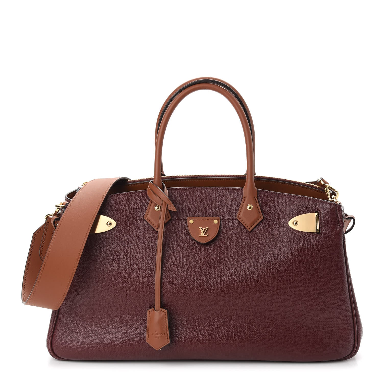 Louis Vuitton Calfskin All Set Bordeaux Tan 1 of 13