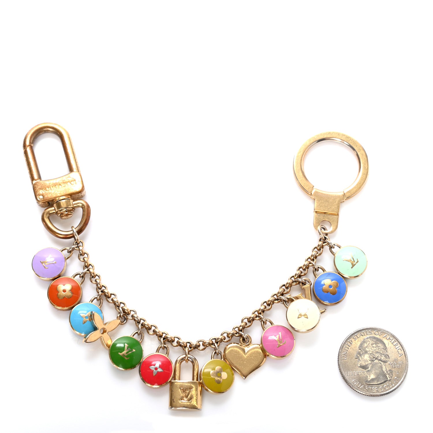 Louis Vuitton Pastilles Key Chain Bag Charm Multicolor 2 of 5