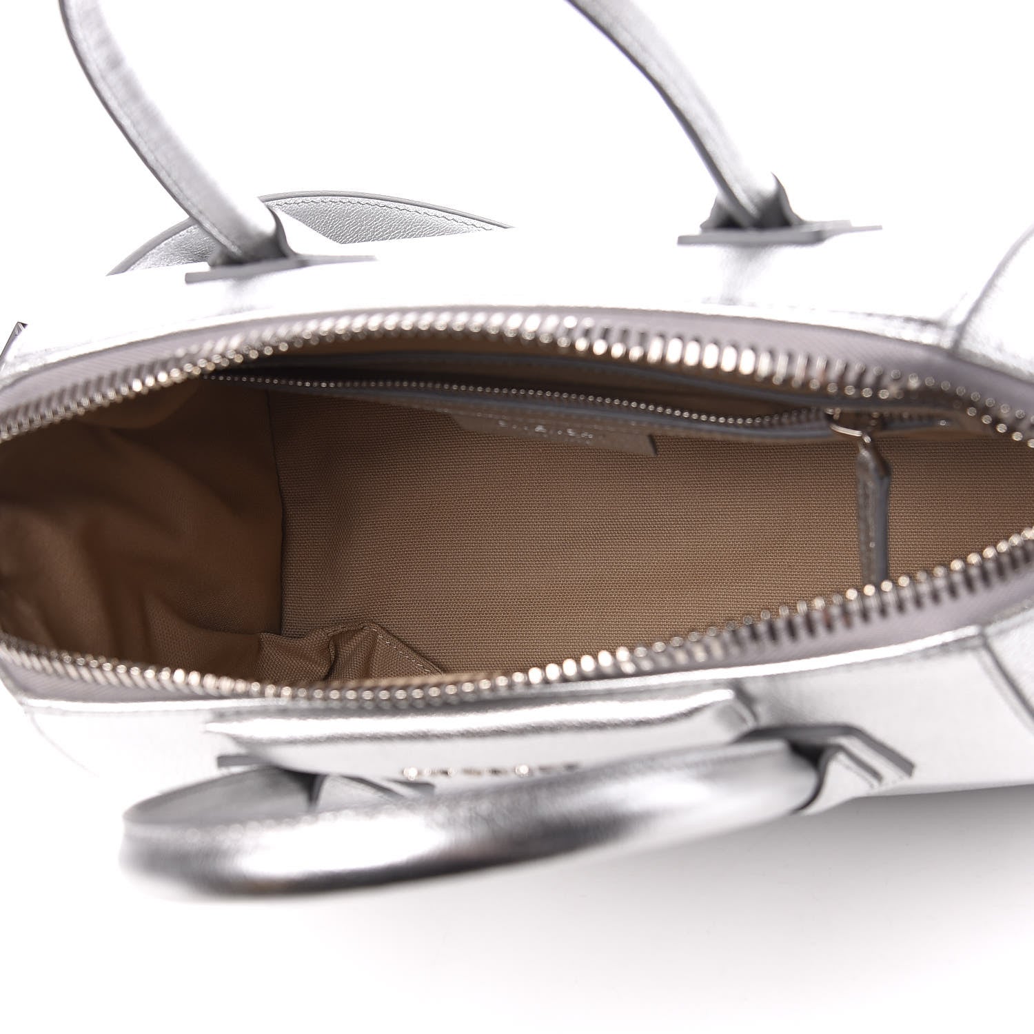 Givenchy Metallic Sugar Goatskin Small Antigona Silver 7 of 10