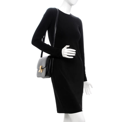 Celine Box Calfskin Medium Classic Box Flap Bag Black 2 of 11