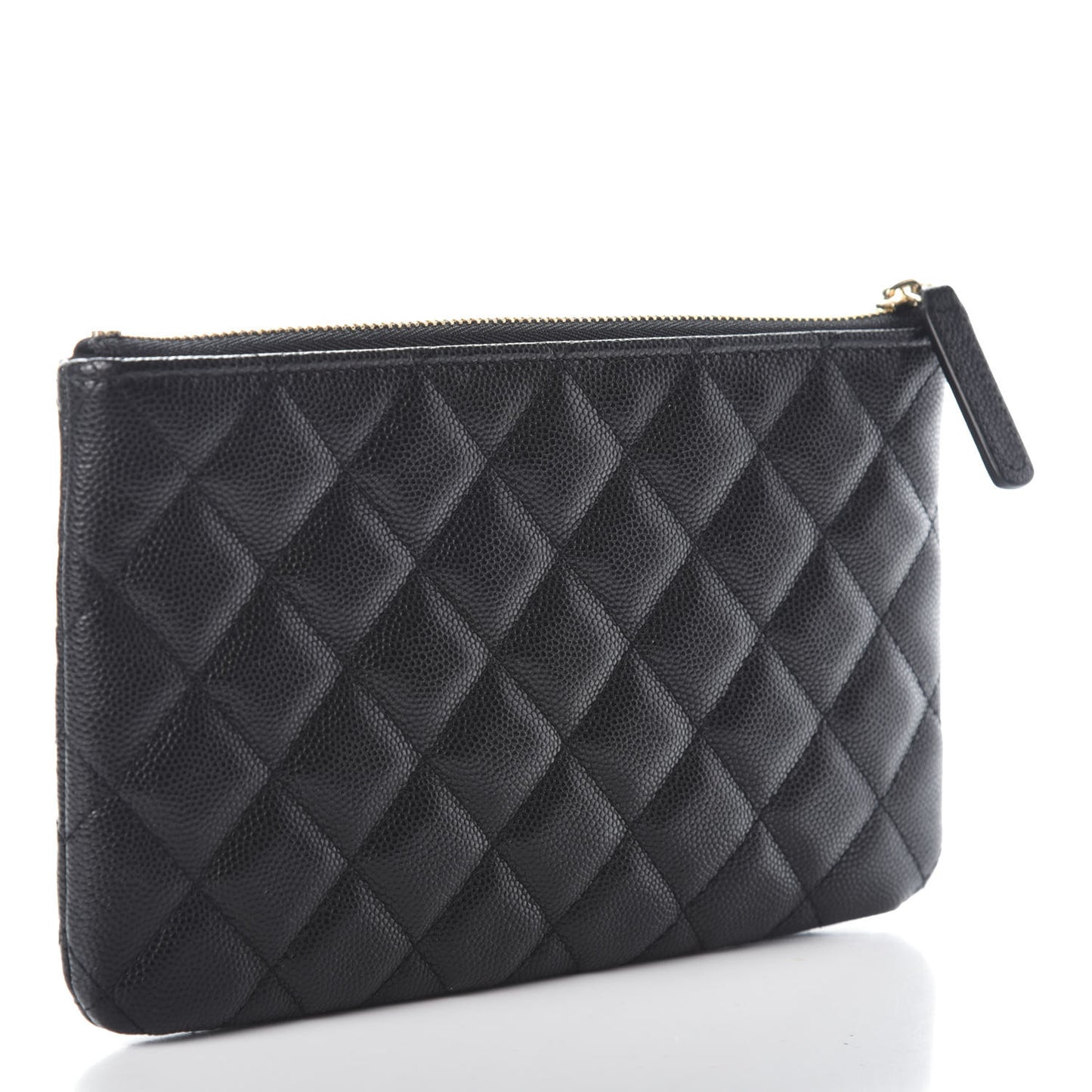 Caviar Quilted Small French New Wave CC Pouch Black