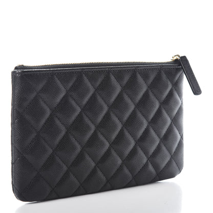 Chanel Caviar Quilted Small French New Wave CC Pouch Black 3 of 7
