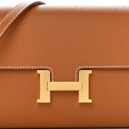 Hermes Epsom Constance Long Wallet To Go Gold 7 of 10