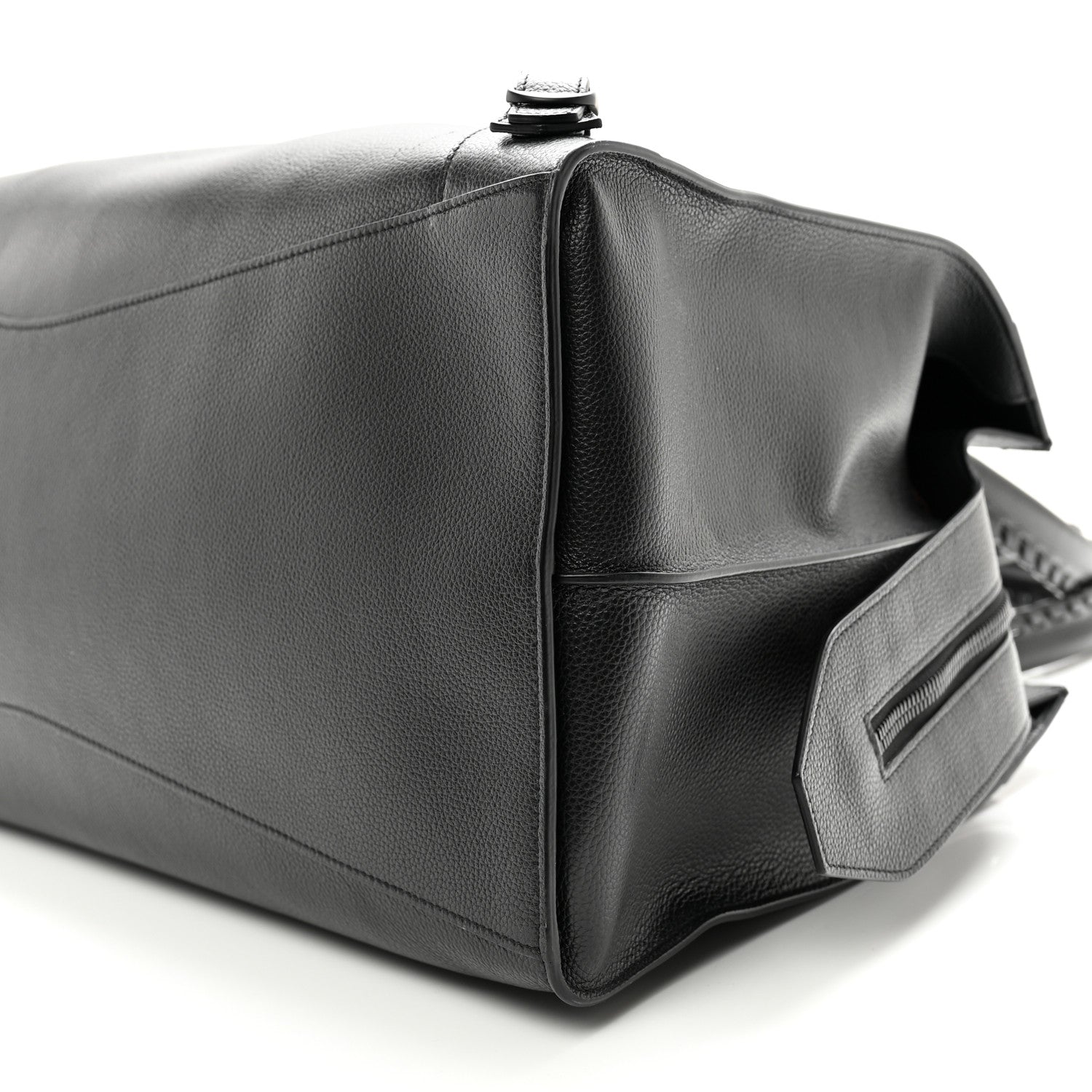 Balenciaga Grained Calfskin Neo Classic Black Hardware Large Top Handle Bag Black 9 of 9