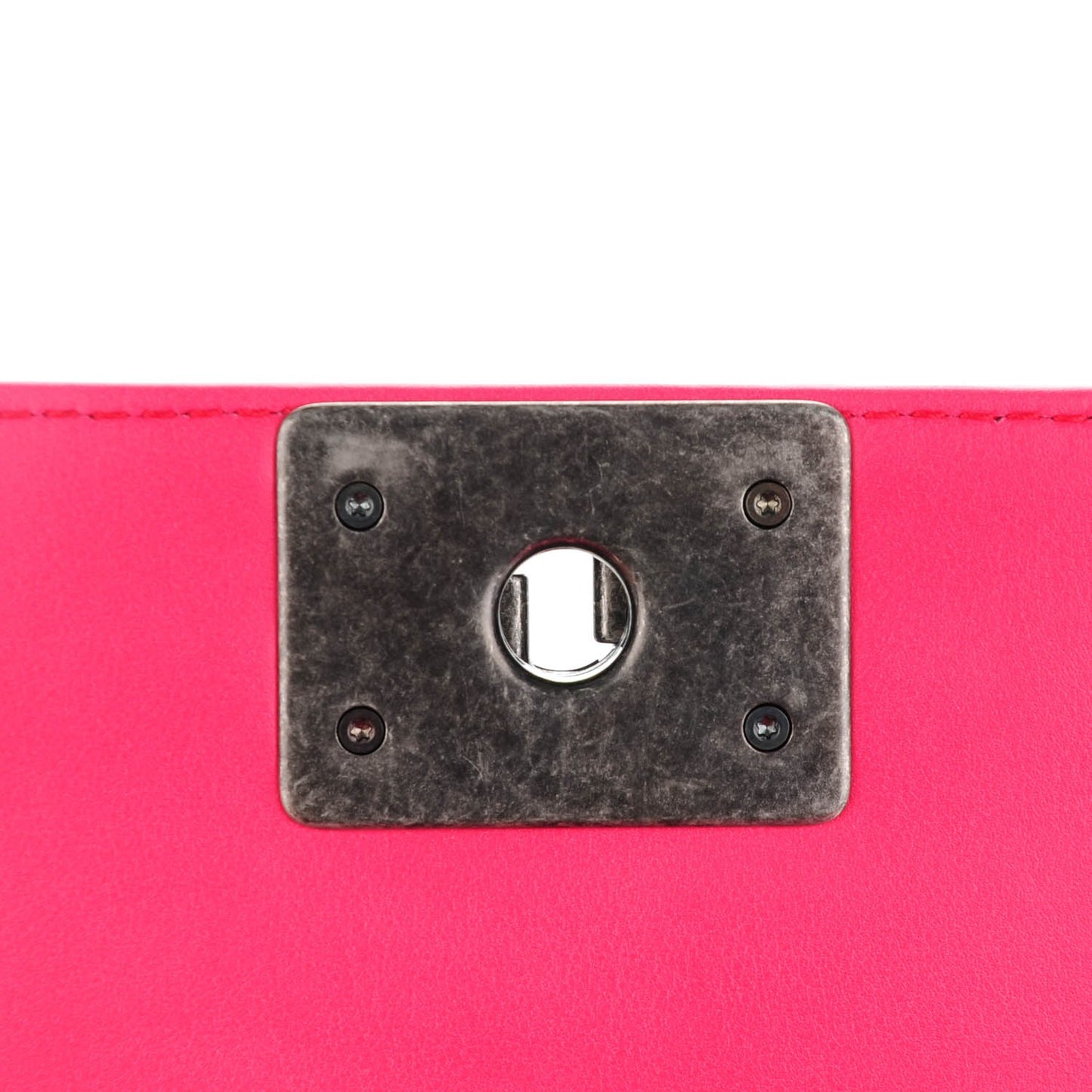 Patent Calfskin Small Boy Flap Pink