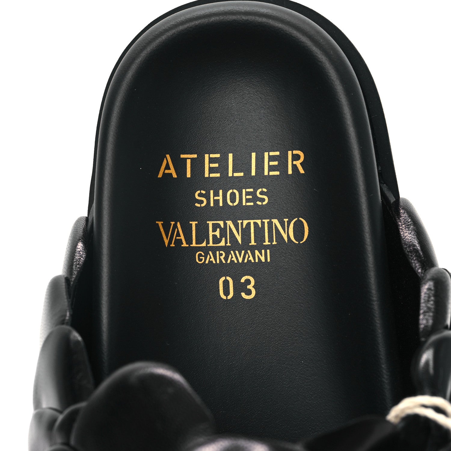 Valentino Garavani Kidskin Atelier 03 Rose Edition Double Buckle Slide Sandals 36 Black 7 of 9