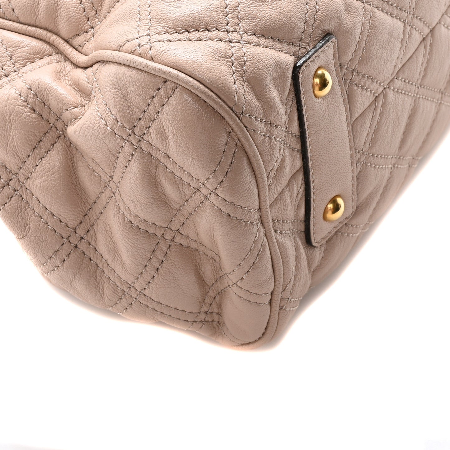Calfskin Quilted Stam Blush