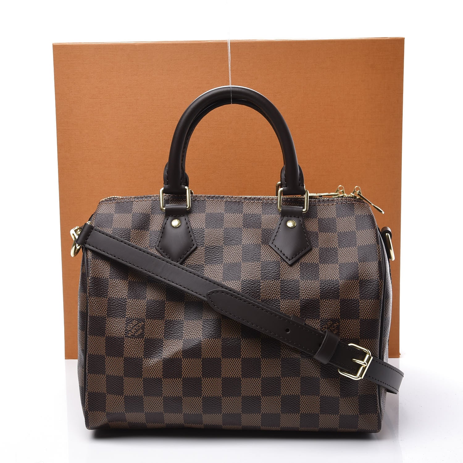 Louis Vuitton Damier Ebene Speedy Bandouliere 25 9 of 9