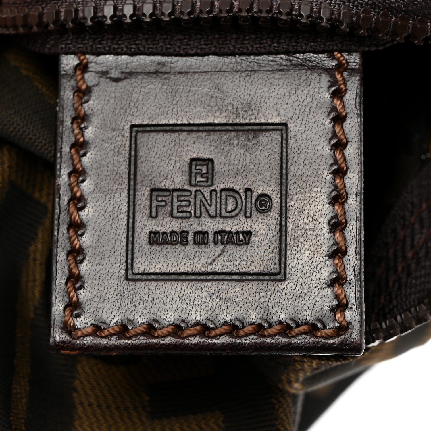 Fendi Zucca Mini Pochette Tobacco 6 of 7