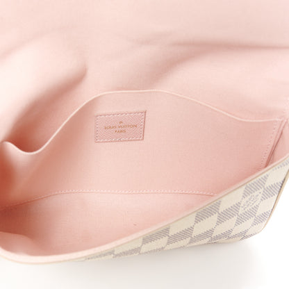 Louis Vuitton Damier Azur Pochette Felicie Chain Wallet Rose Ballerine 5 of 10