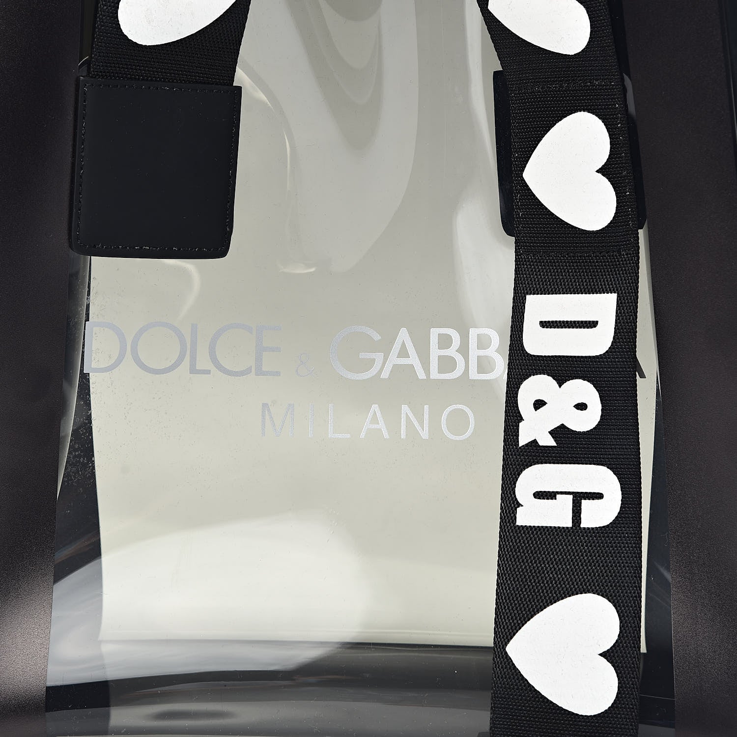 Dolce & Gabbana PVC Street Shopping Logo Tote Black 11 of 11