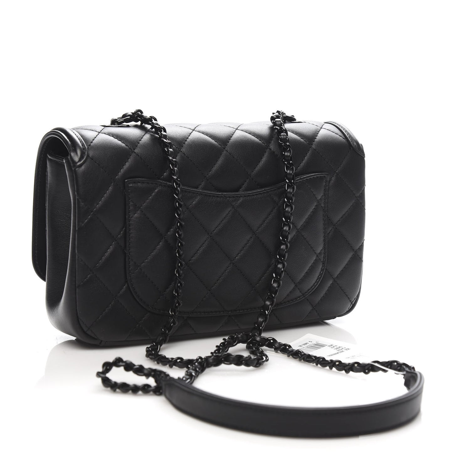 Lambskin Quilted Small CC Filigree Flap Black