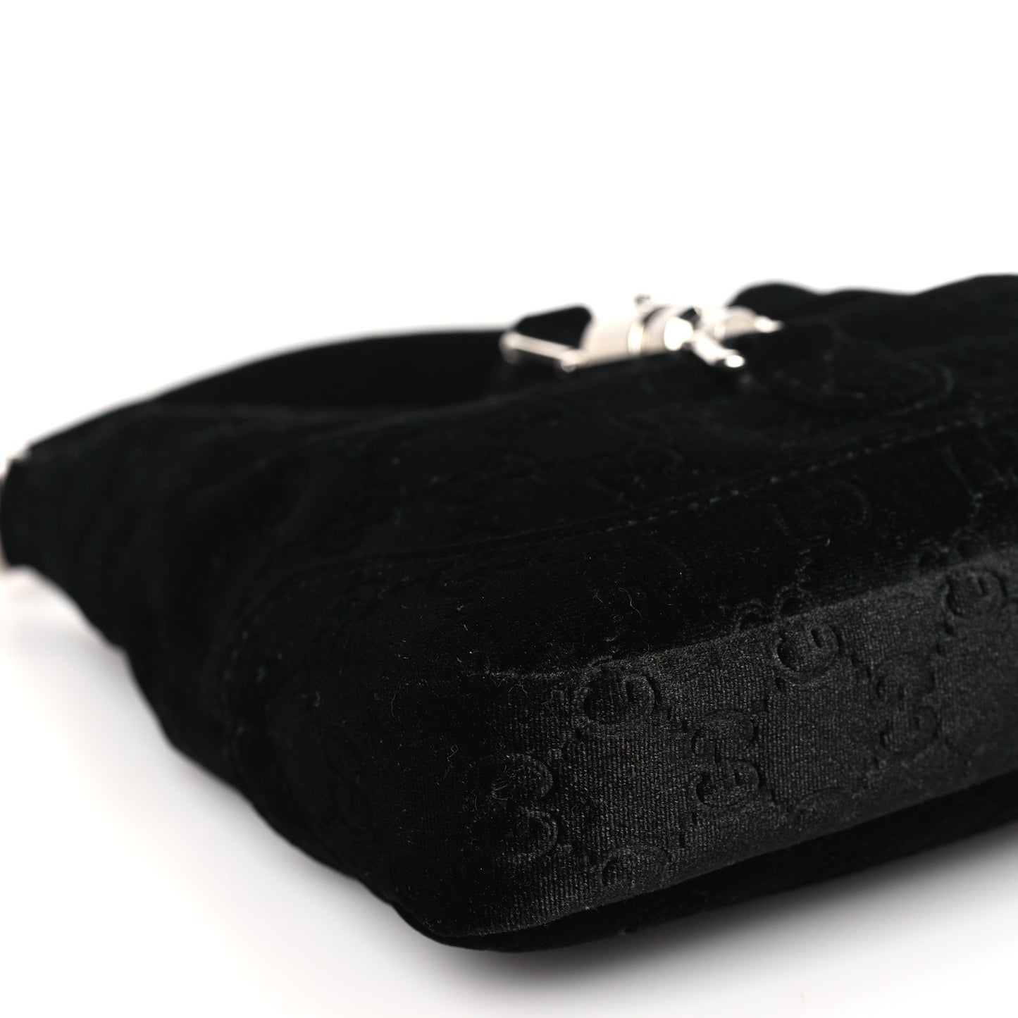 New Velvet Ashmir GG Monogram Small Jackie 1961 Hobo Black