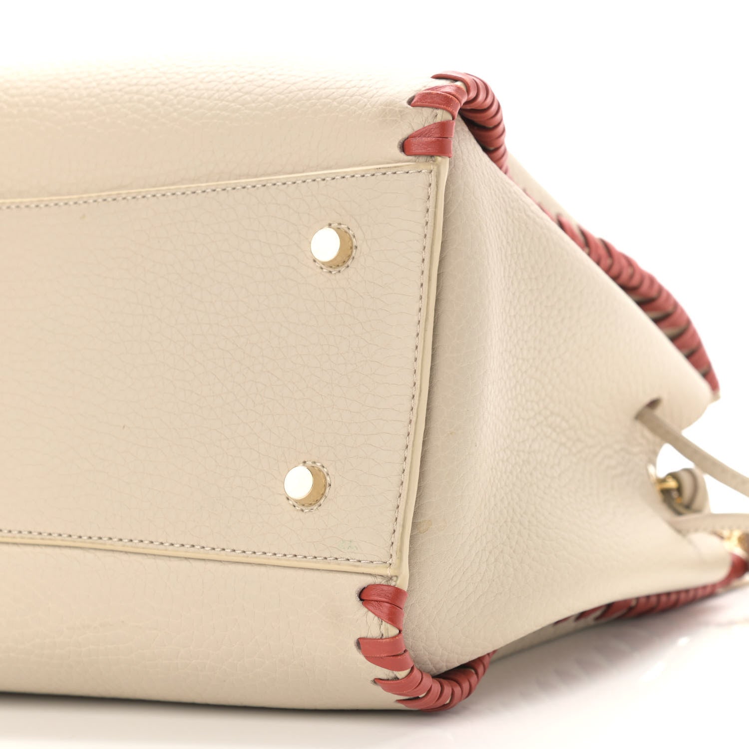 Mulberry Heavy Grain Braided Edge Iris Tote Chalk 11 of 15