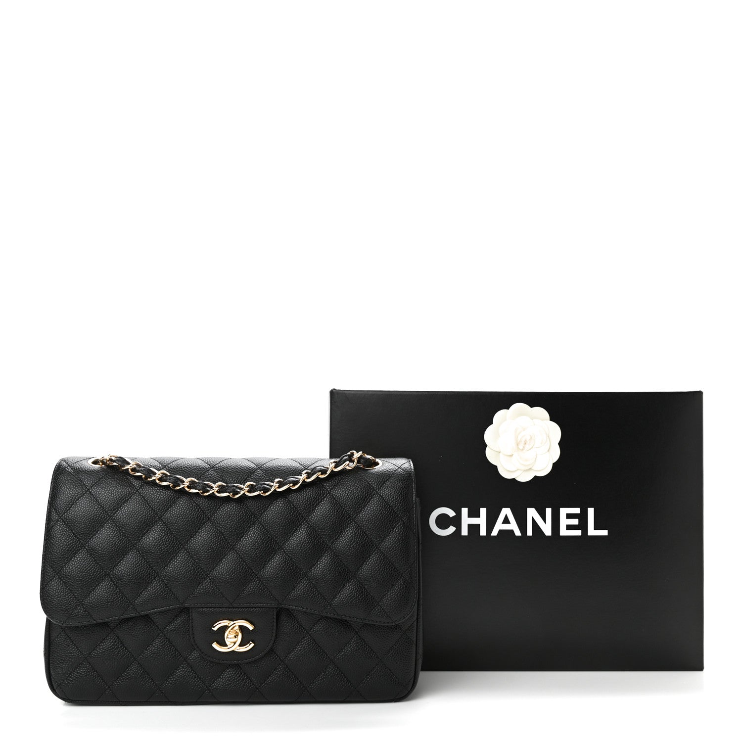 Chanel Caviar Quilted Jumbo Double Flap Black 11 of 11