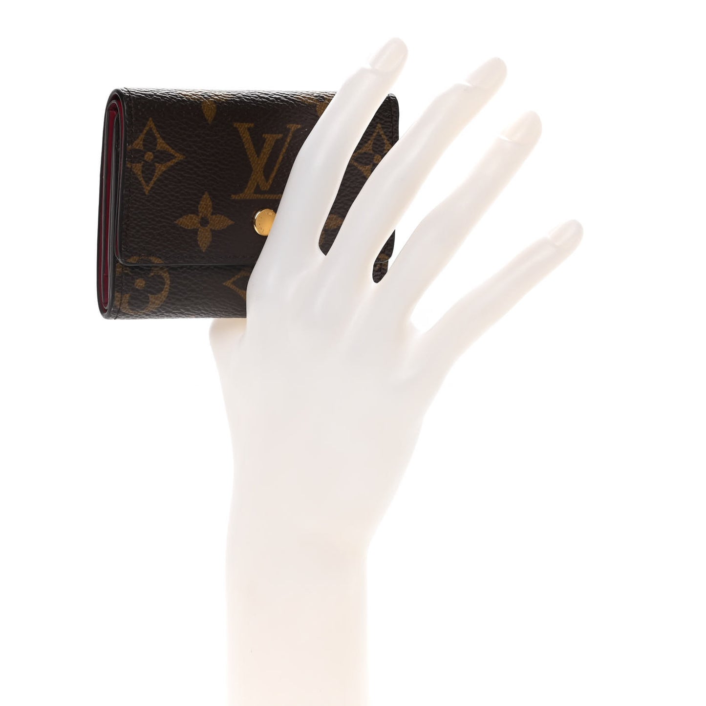 Monogram Micro Wallet Fuchsia