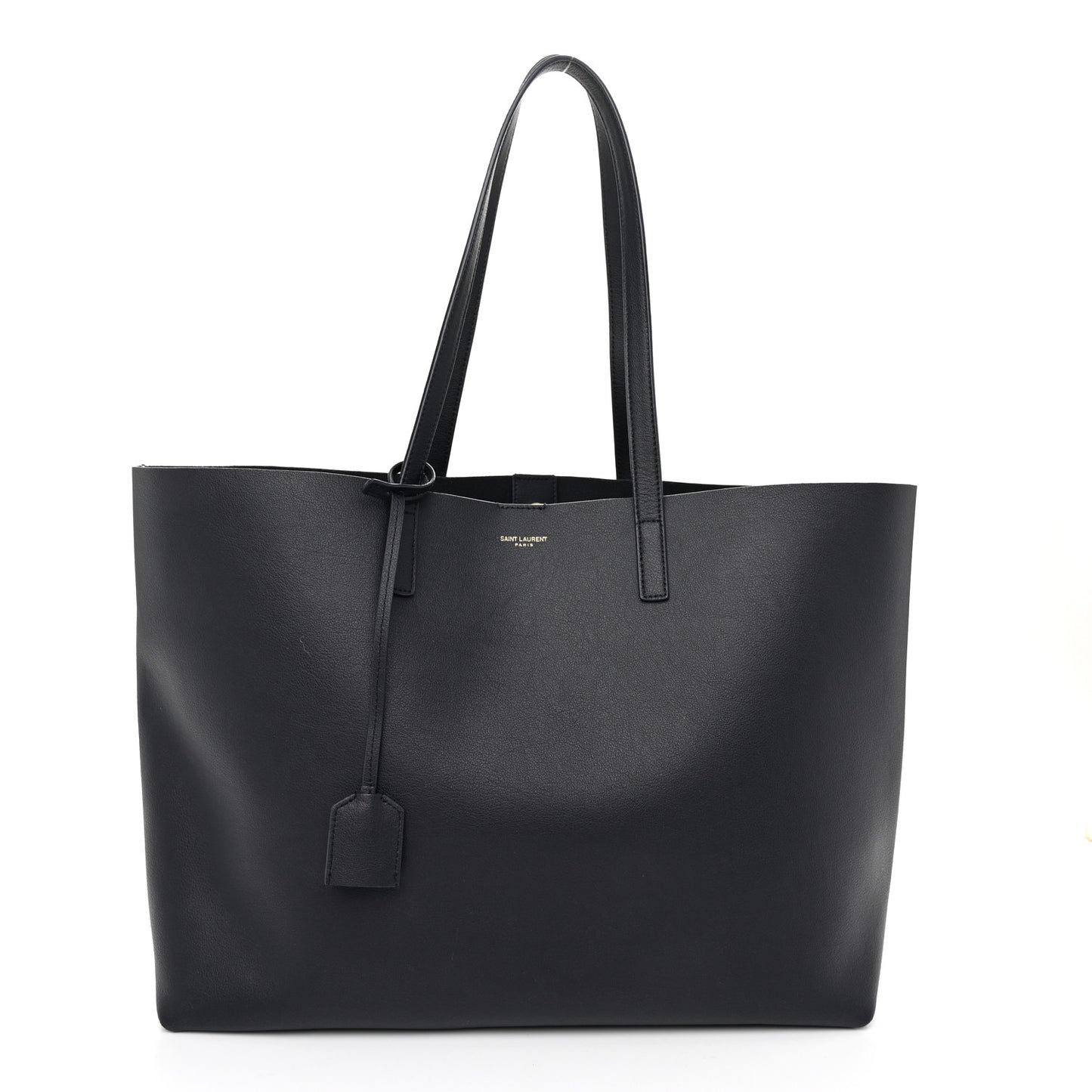 Calfskin Large Shopping Tote Black