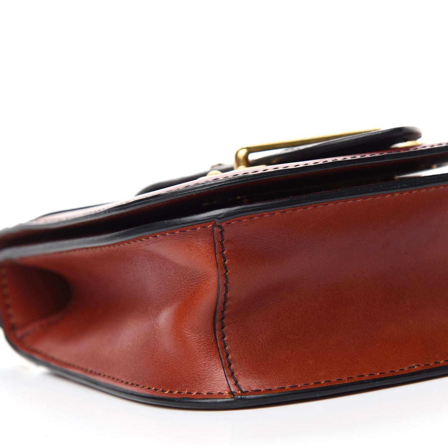 City Calf Saffiano Cahier Crossbody Bag Cotto Black