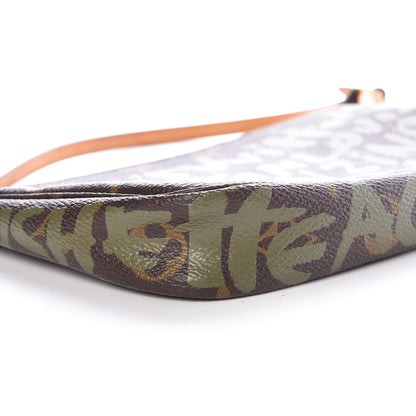 Louis Vuitton Monogram Graffiti Pochette Accessories Kaki 10 of 11