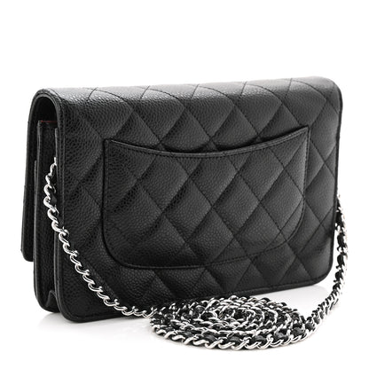 Chanel Caviar Quilted Wallet On Chain WOC Black 5 of 23