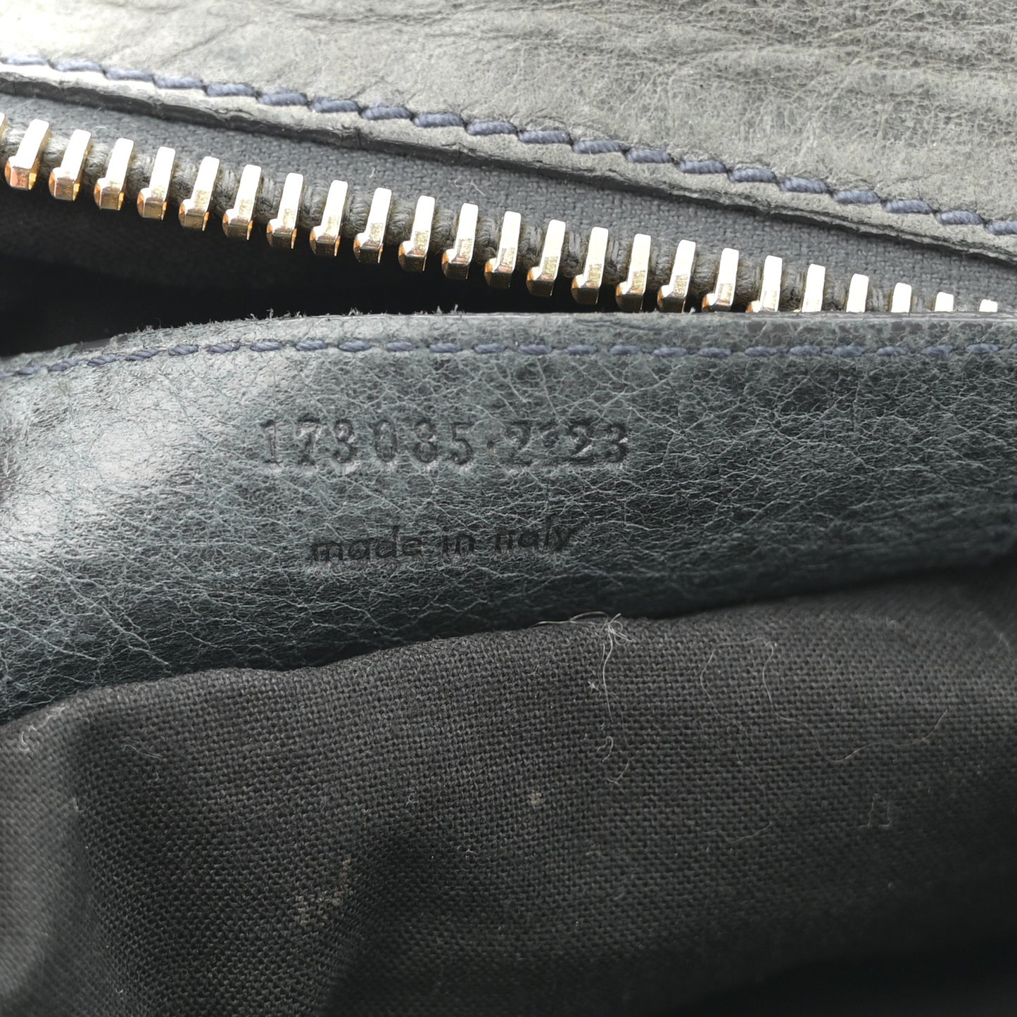 Agneau Giant 21 Gold Hardware Brief Anthracite