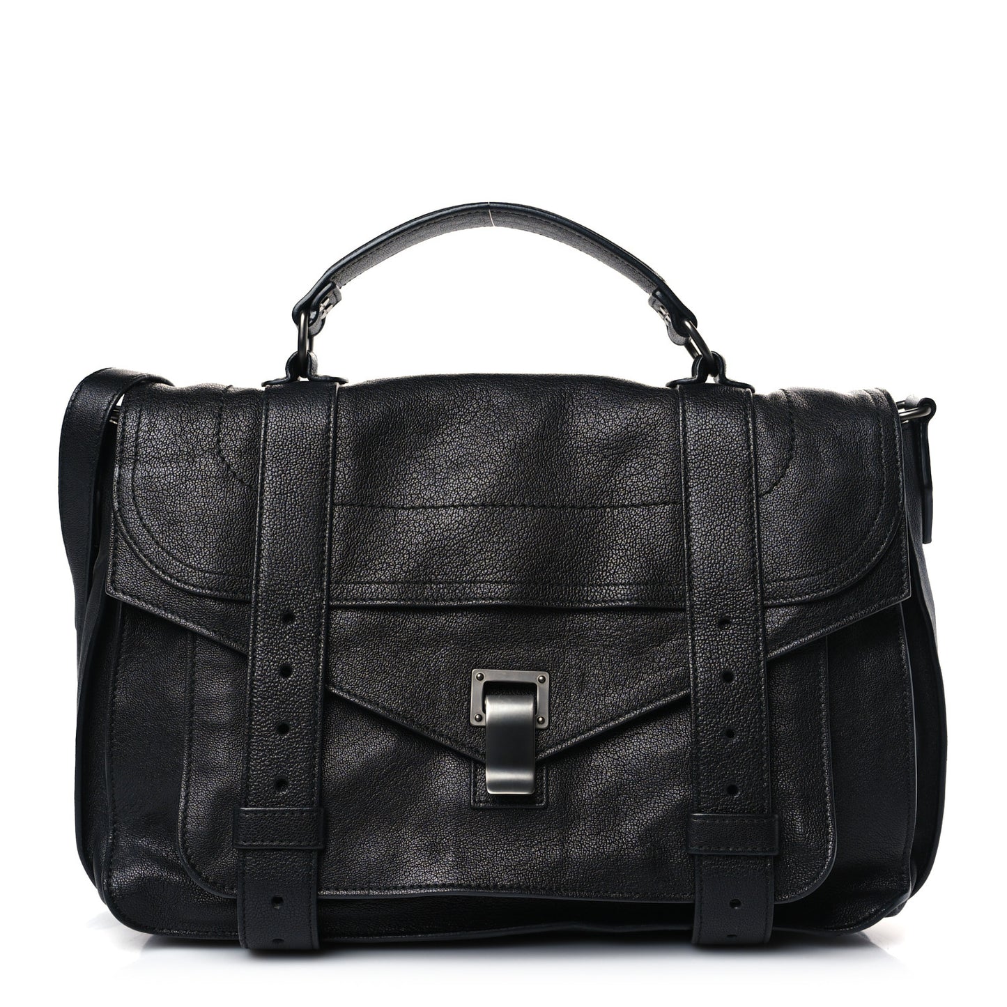 Lambskin Medium PS1 Satchel Black