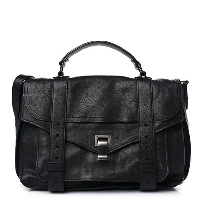 Proenza Schouler Lambskin Medium PS1 Satchel Black 1 of 8