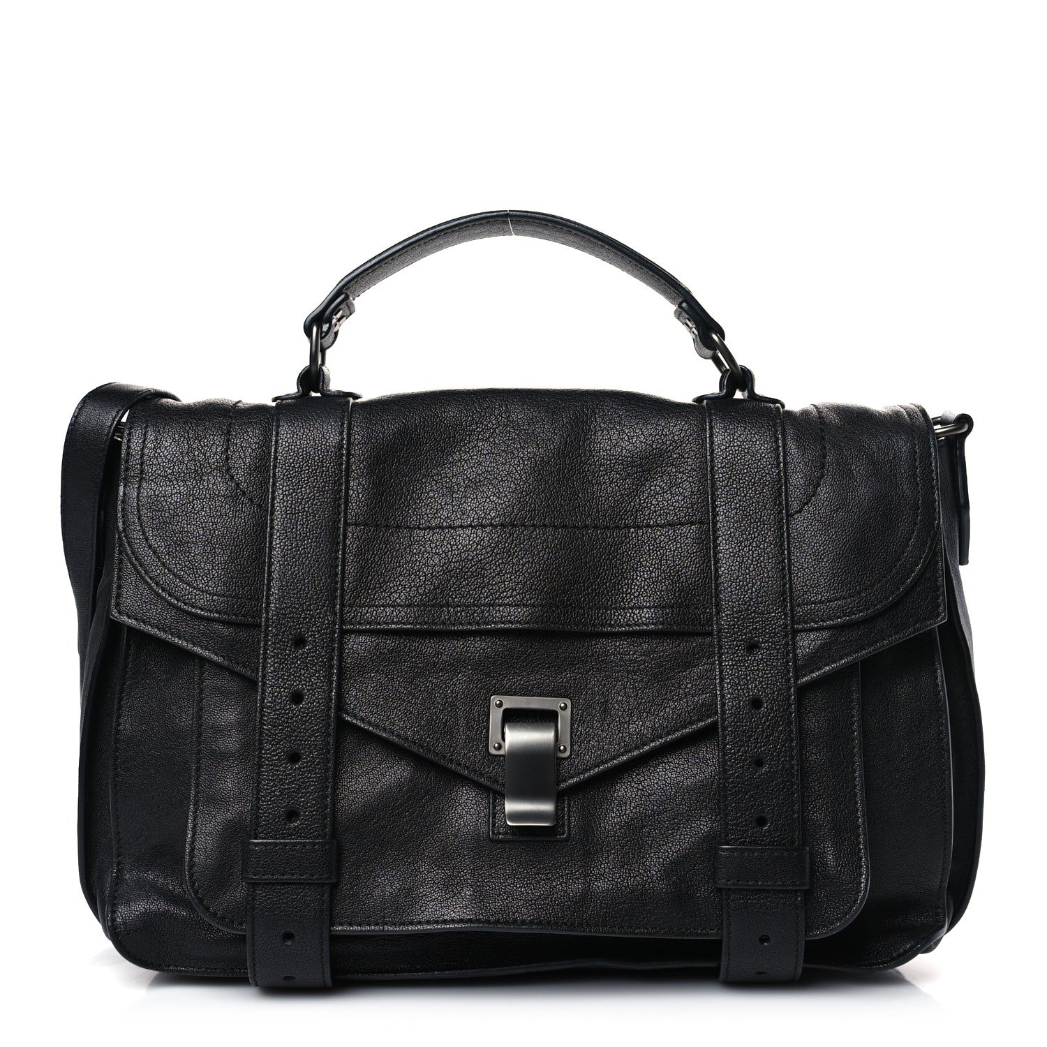 Proenza Schouler Lambskin Medium PS1 Satchel Black 1 of 8